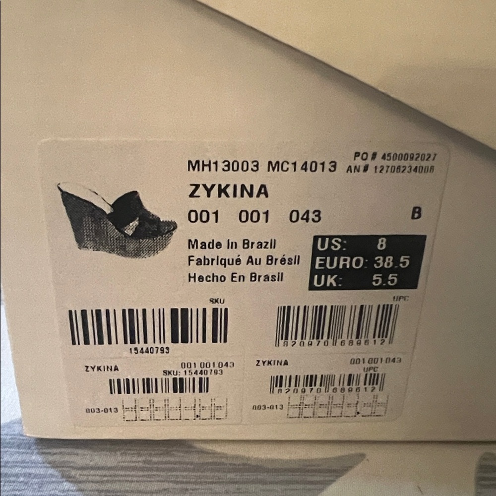 Aldo Black Wedge Sandals